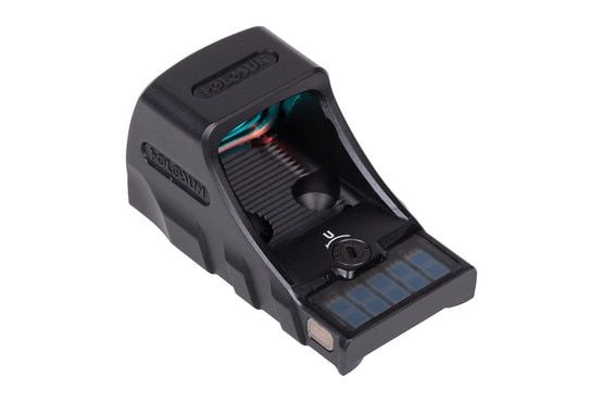 Holosun SCS Green Dot Pistol Reflex Sight Fits Walther PDP 2.0 has solar power cells for charging